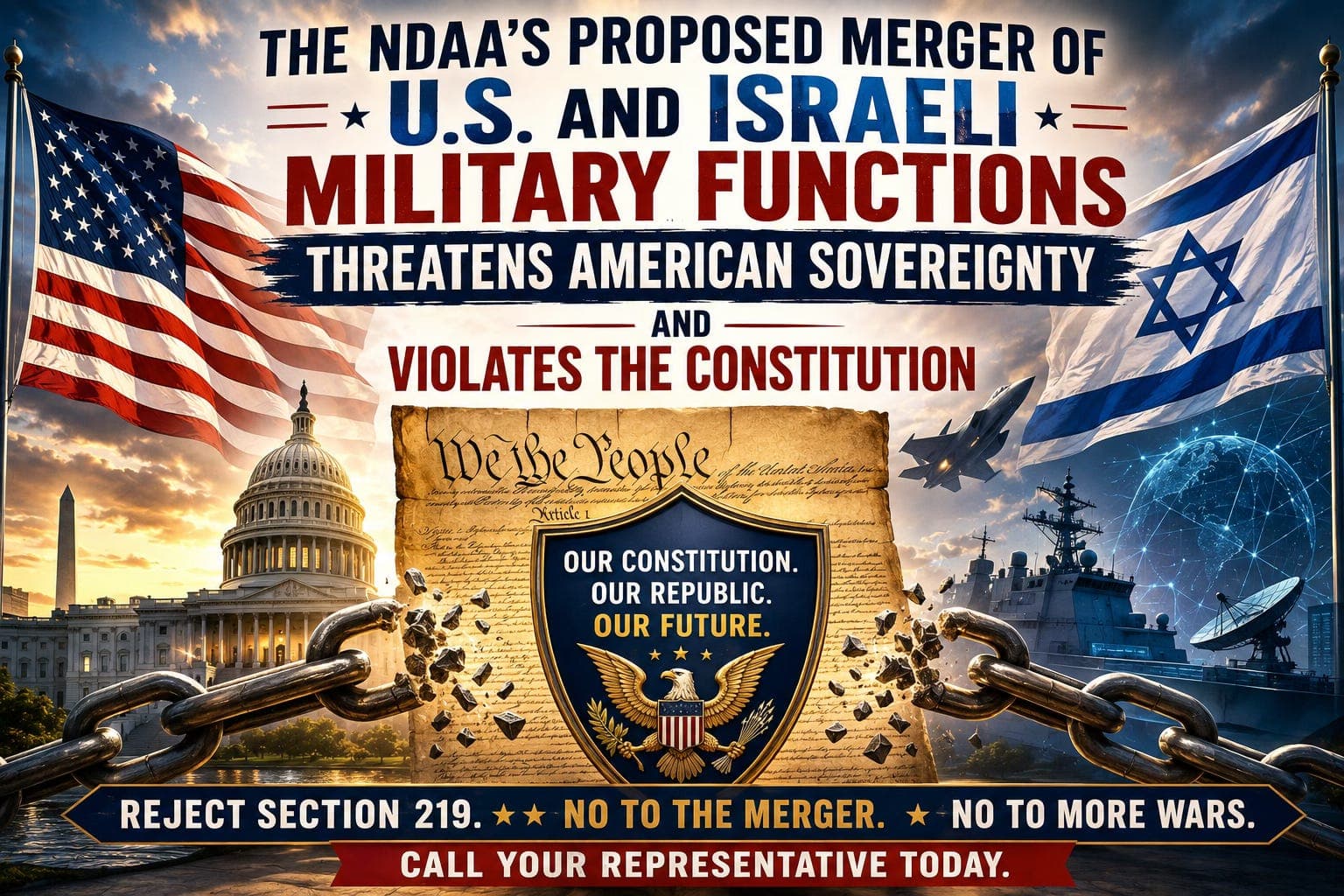 The NDAA Proposed Merger of the US and Israeli Military Is Strategically Unwise and Inherently Unconstitutional