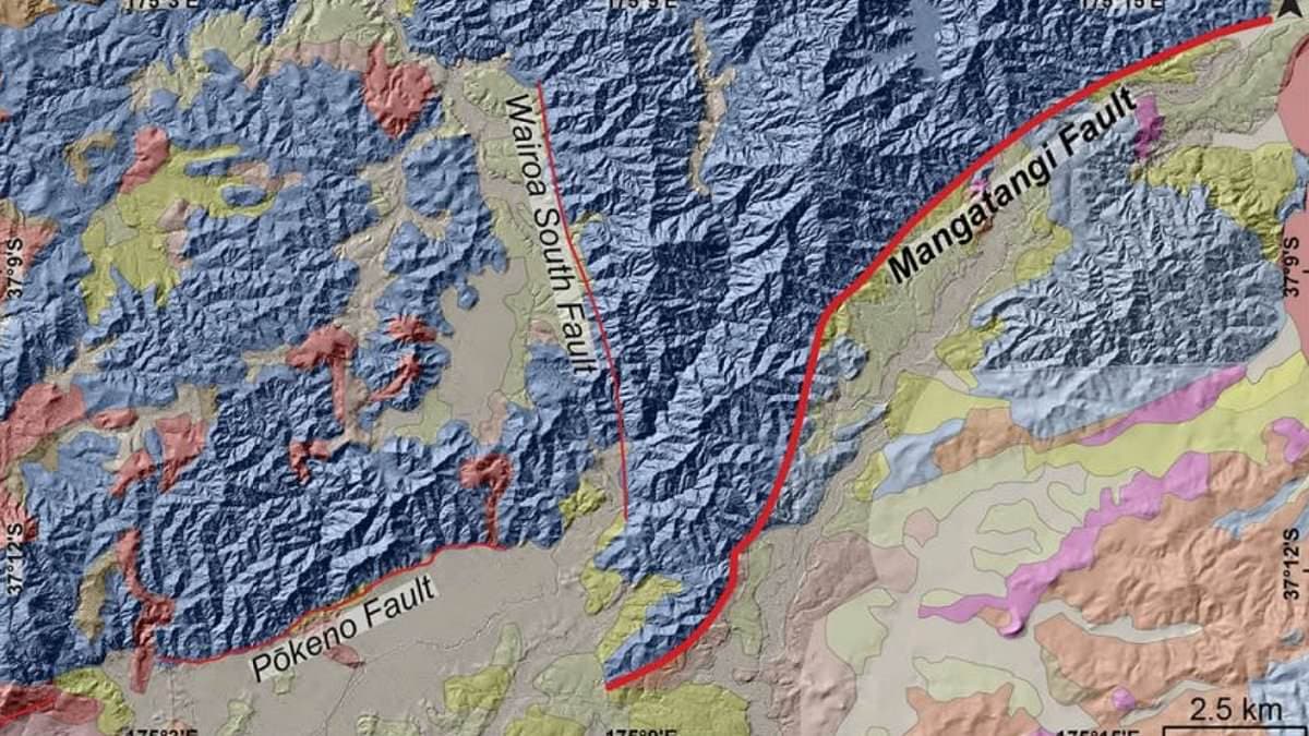 The 'Big One' could strike in New Zealand: Scientists discover an active fault line running through Auckland - and warn it could spark a 6.8 magnitude earthquake at any time