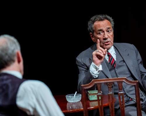 Springwood review – timely tale of British monarch’s mission to the US