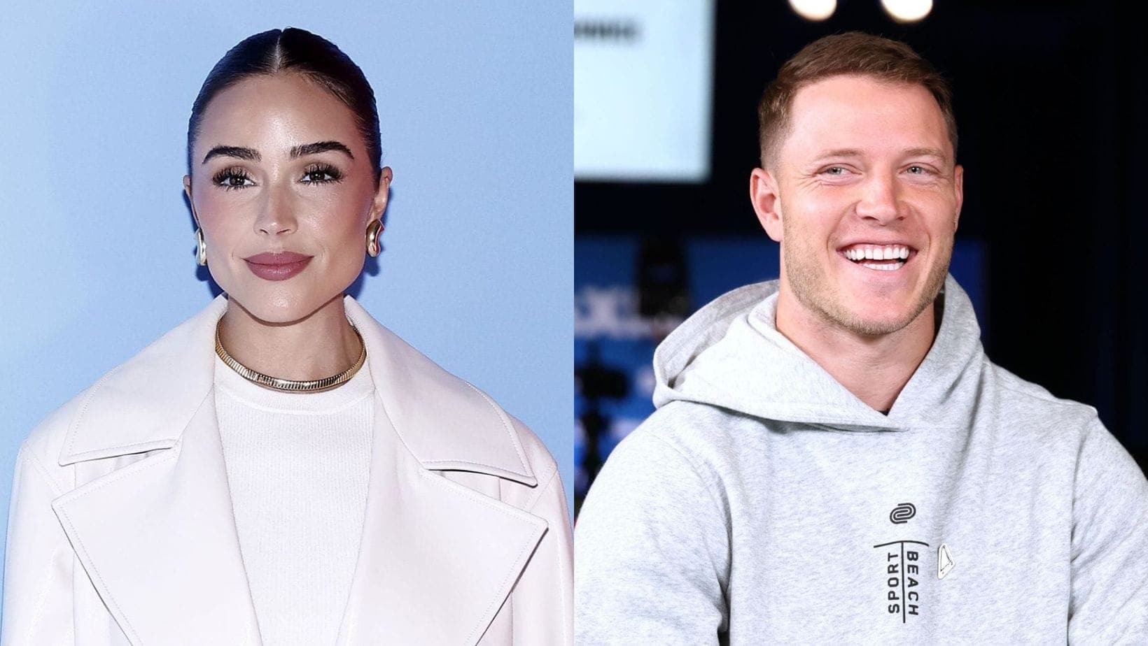 Christian McCaffrey's wife Olivia Culpo turns heads with white monochrome outfit showcasing baby belly in NYC