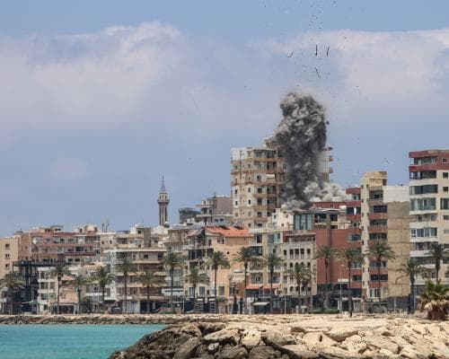 Israeli attack on Tyre in Lebanon kills eight as evacuation ordered for Christian quarter