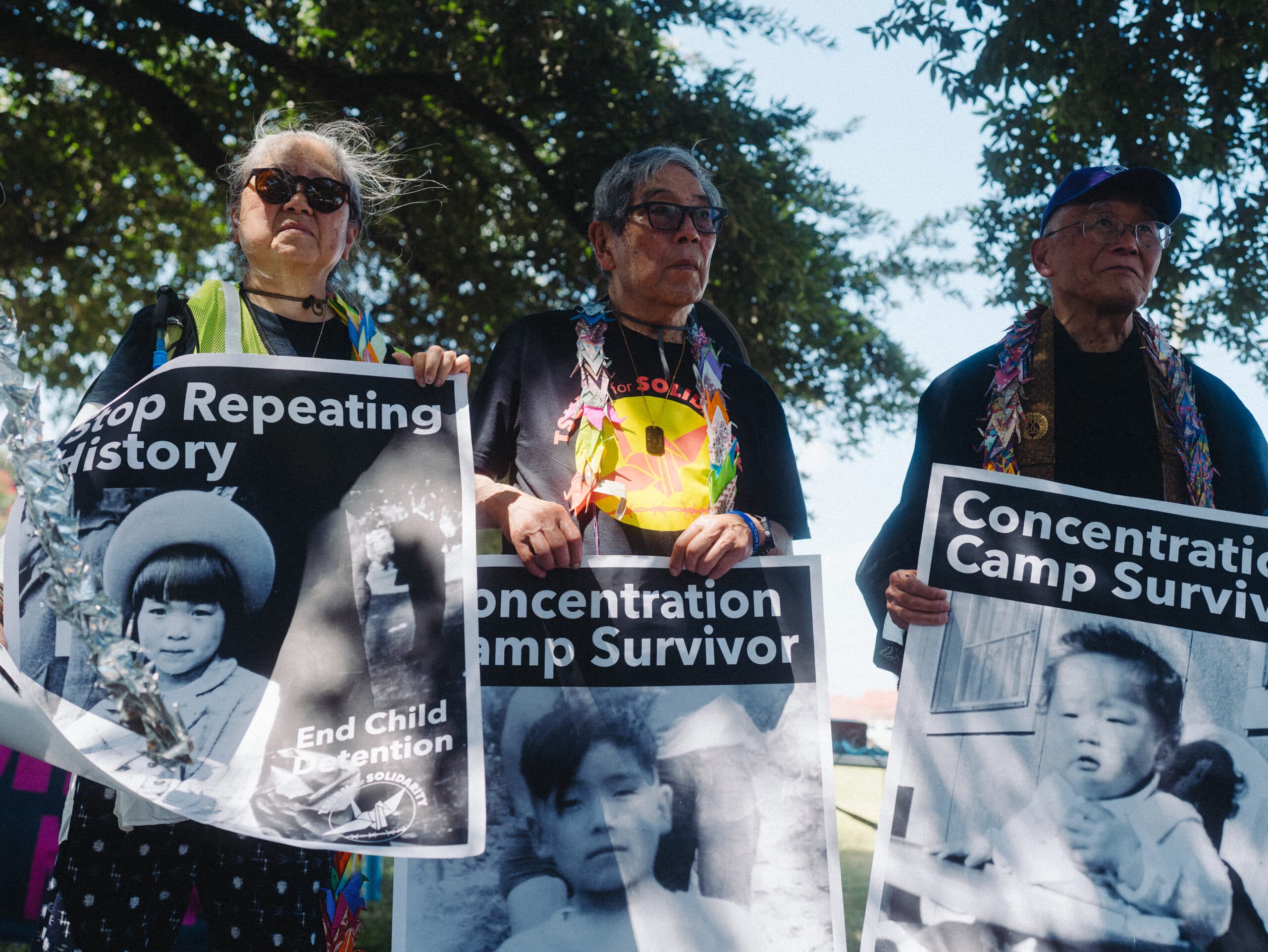 Japanese internment camp survivors demand closure of Dilley, TX family detention center